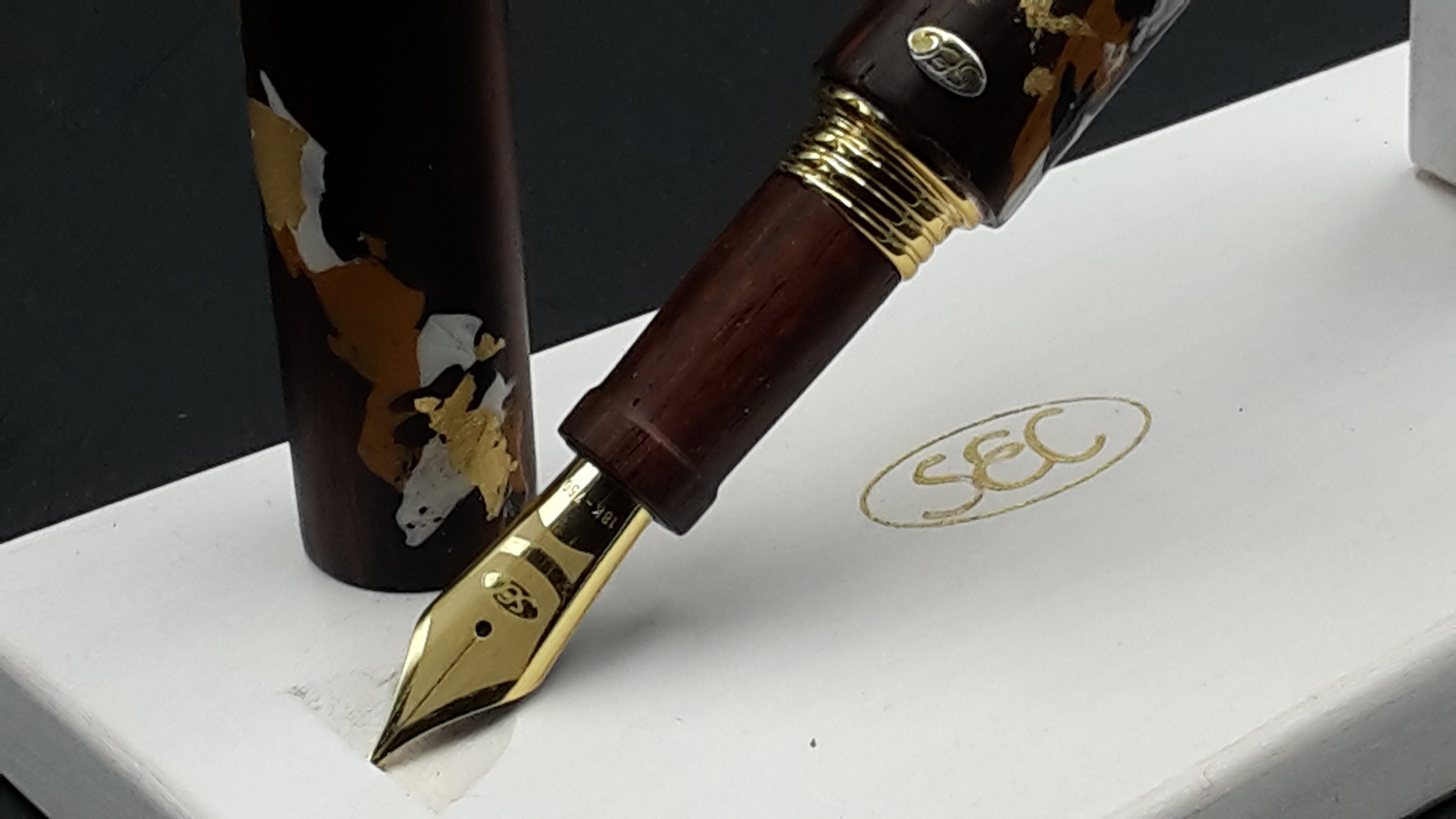 Stylo Plume En Bois Avec Plume Iridium - Neuf, Non Utilisé (marque Non Spécifiée)